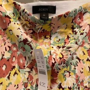 JCrew satin floral  slip skirt.  New with tags. Size M. Beautiful colors!